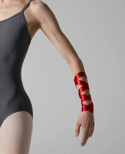 Dancer with Red Ribbon on Arm - Fashion - AI generated image