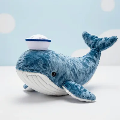 Plush Whale Wearing Sailor Hat - Plush - AI generated image