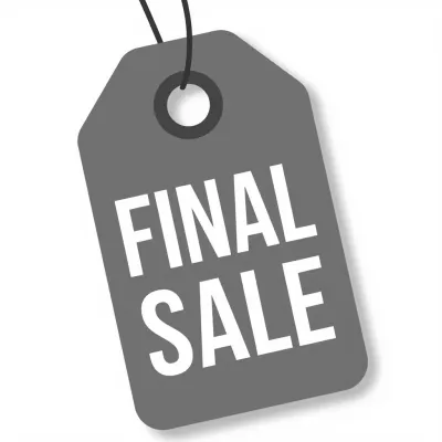 Final Sale Tag on Glossy Background - Sale - AI generated image