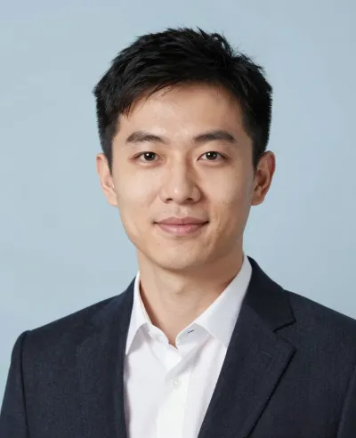 Man in Dark Suit Headshot - Portrait - AI generated image