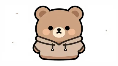 Teddy Bear Eating with Chopsticks - Animals - AI generated image